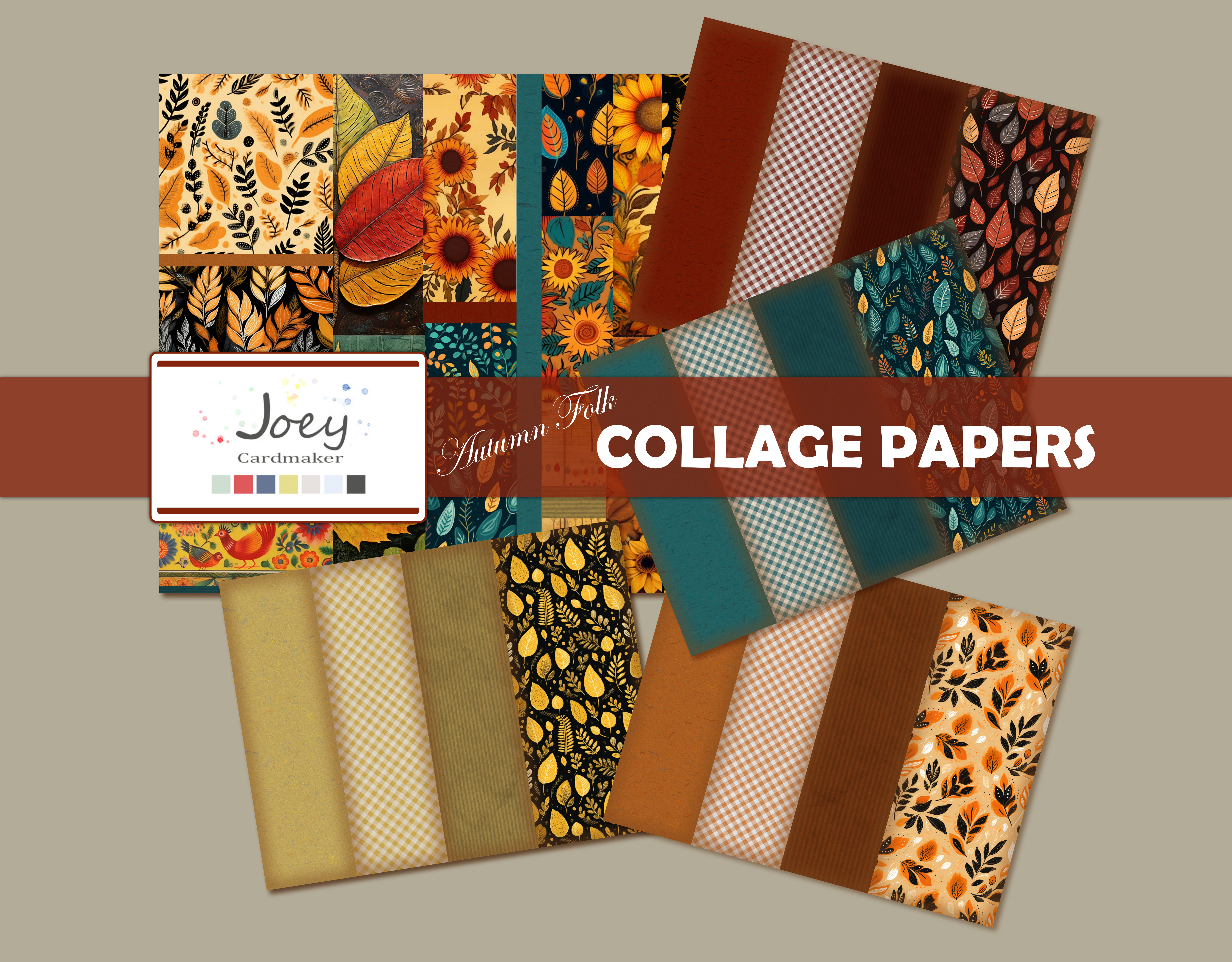 FREEBIE: Autumn Folk – Collage Papers