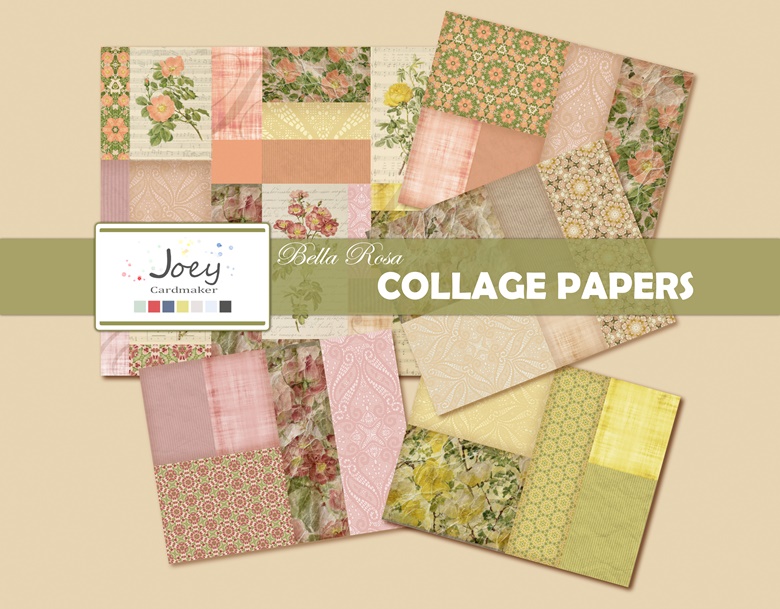 FREEBIE: Bella Rosa – Collage&nbsp;Papers