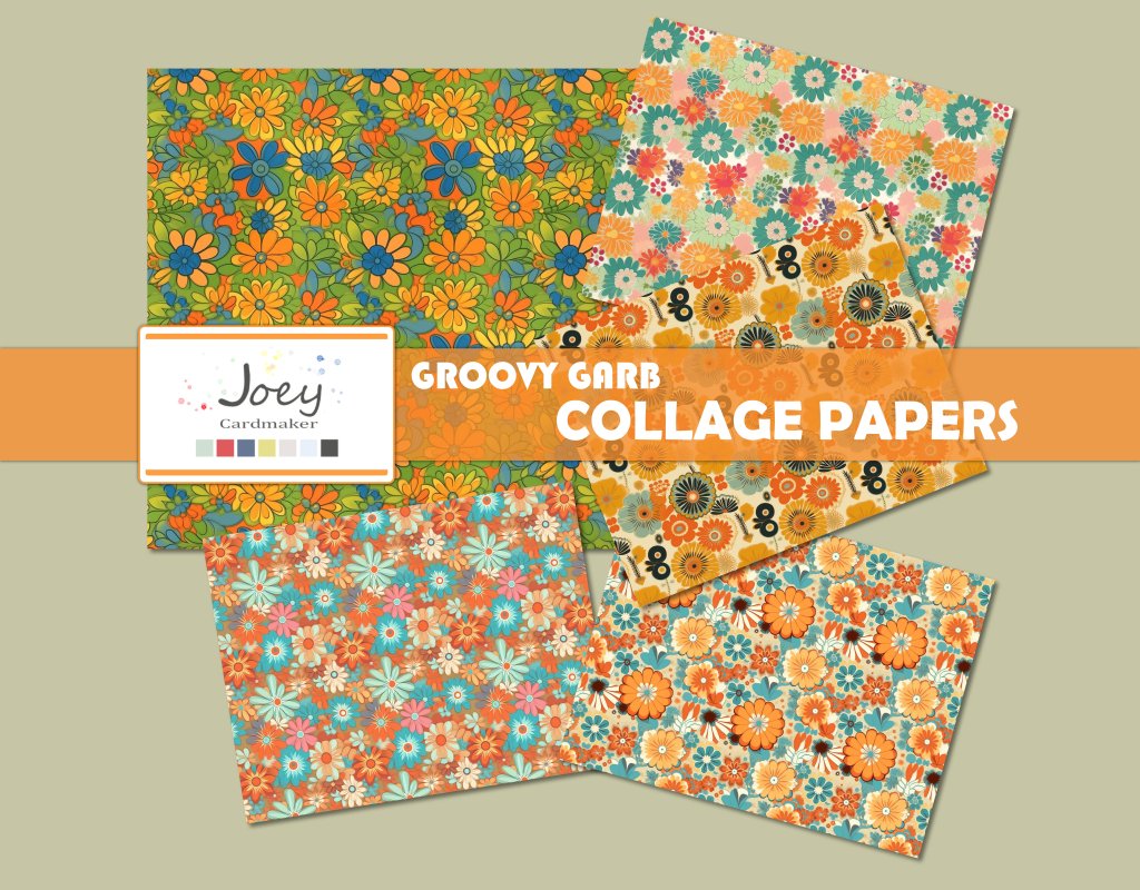 FREEBIE: Groovy Garb – Collage&nbsp;Papers