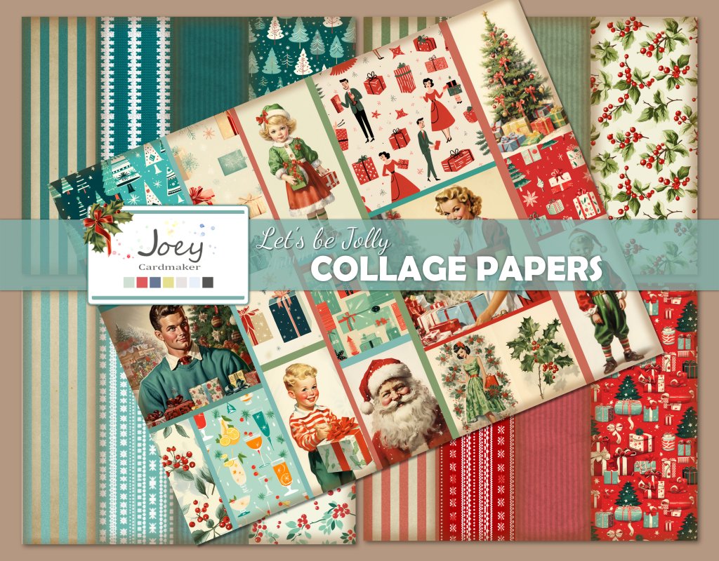 FREEBIE: Let’s be Jolly! – Collage&nbsp;Papers