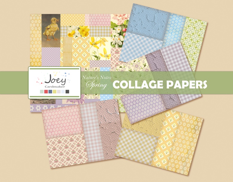 FREEBIE: Nature’s Notes: Spring – Collage&nbsp;Papers