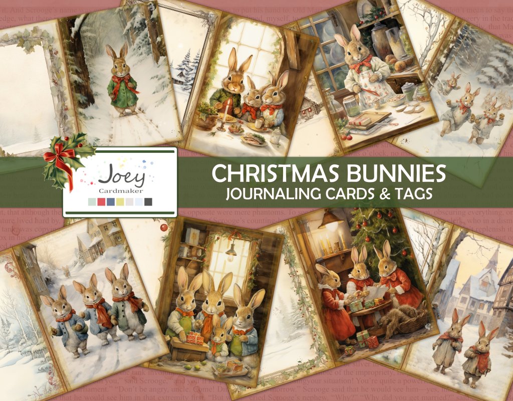 FREEBIE: Christmas Bunnies – Journaling Cards &&nbsp;Tags