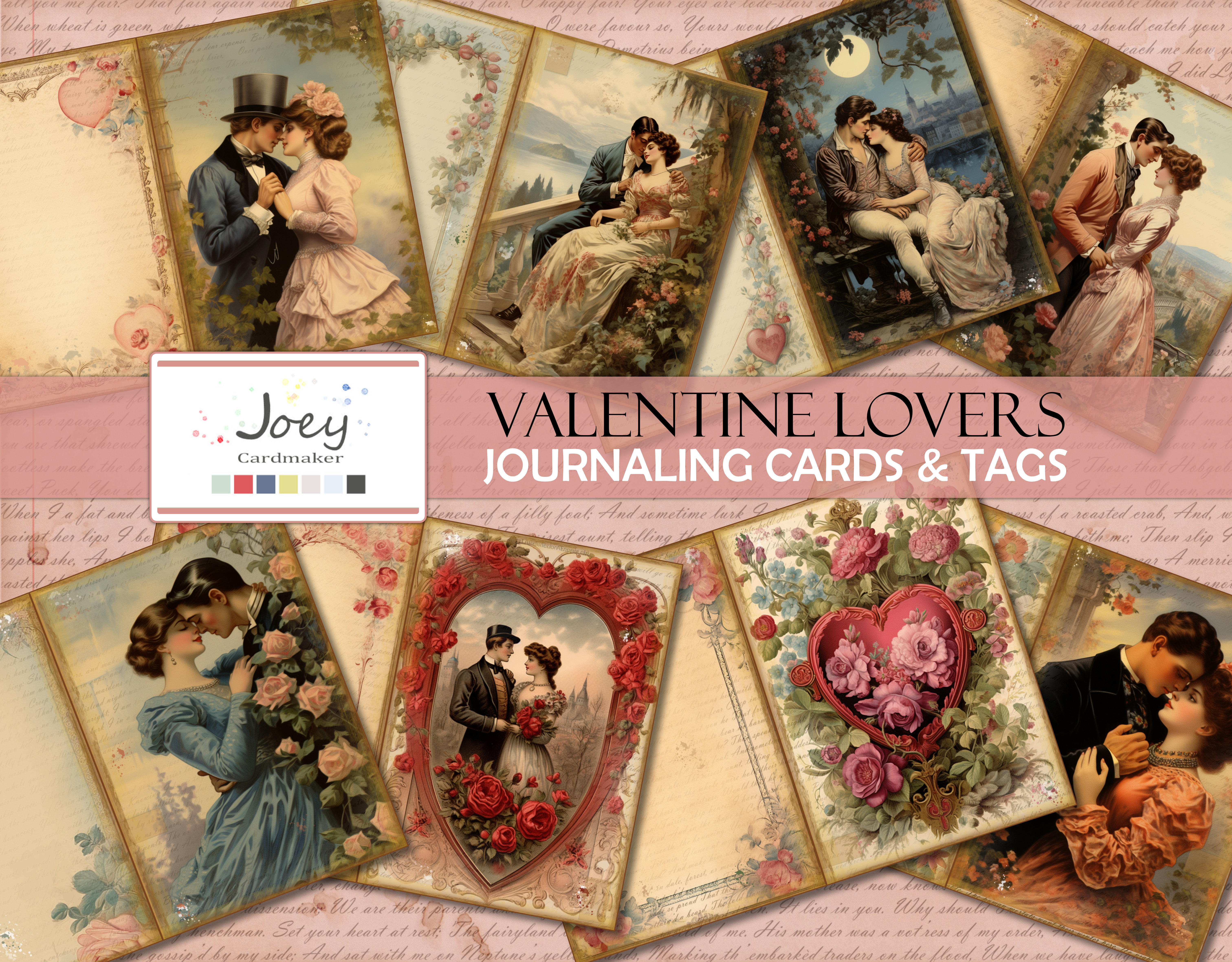 FREEBIE: Valentine Lovers – Journaling Cards & Tags