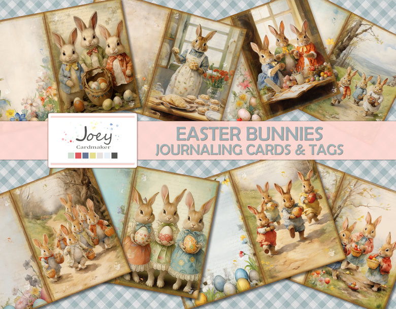 FREEBIE: Easter Bunnies – Journaling Cards &&nbsp;Tags