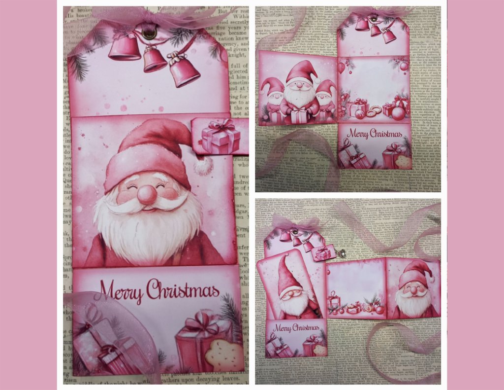 Virtual Tag Swap (December) – PINK GNOME / JINGLE&nbsp;BELLS