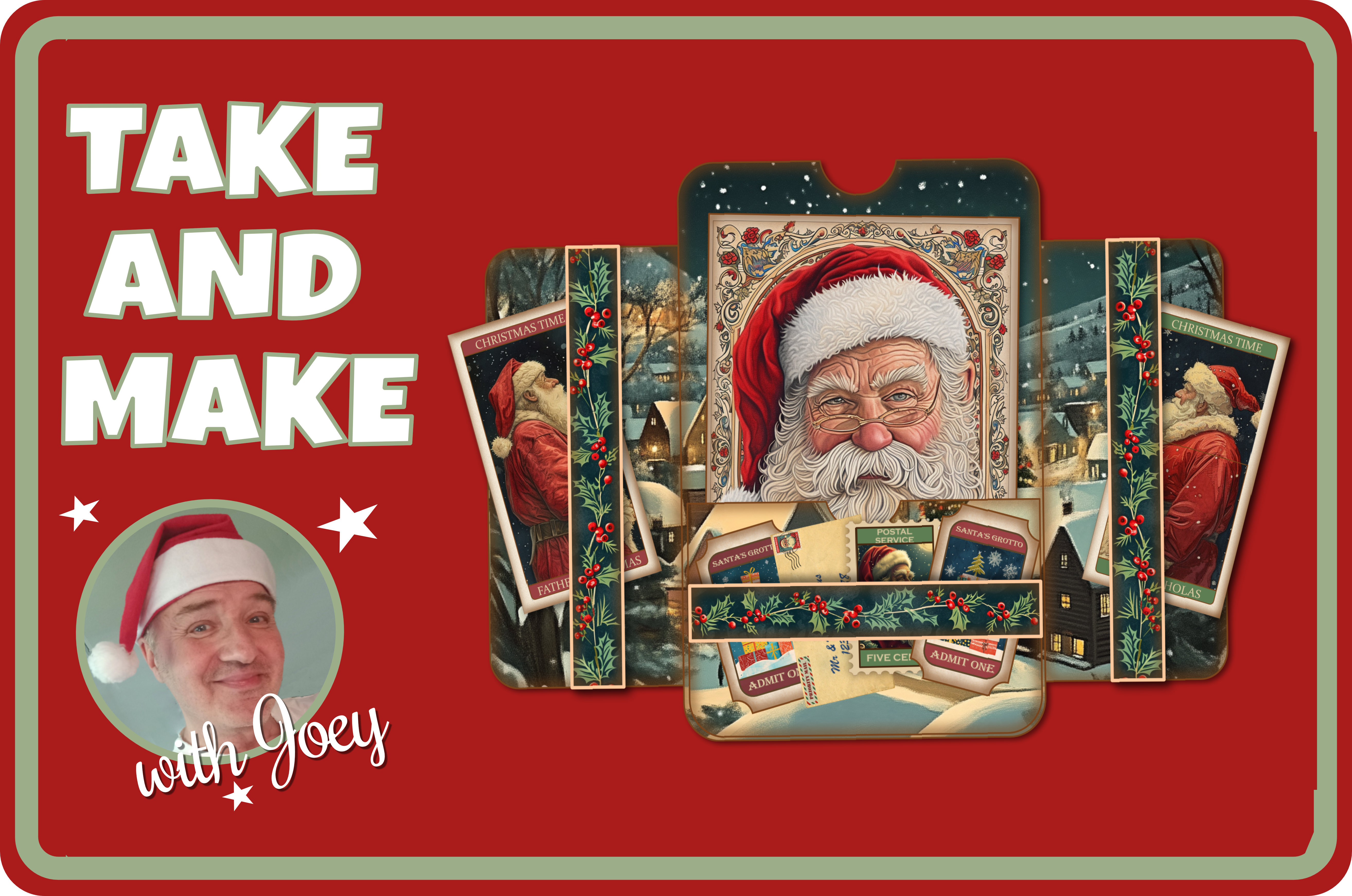Take and Make: “A Pocket Full of Santas” Freebie