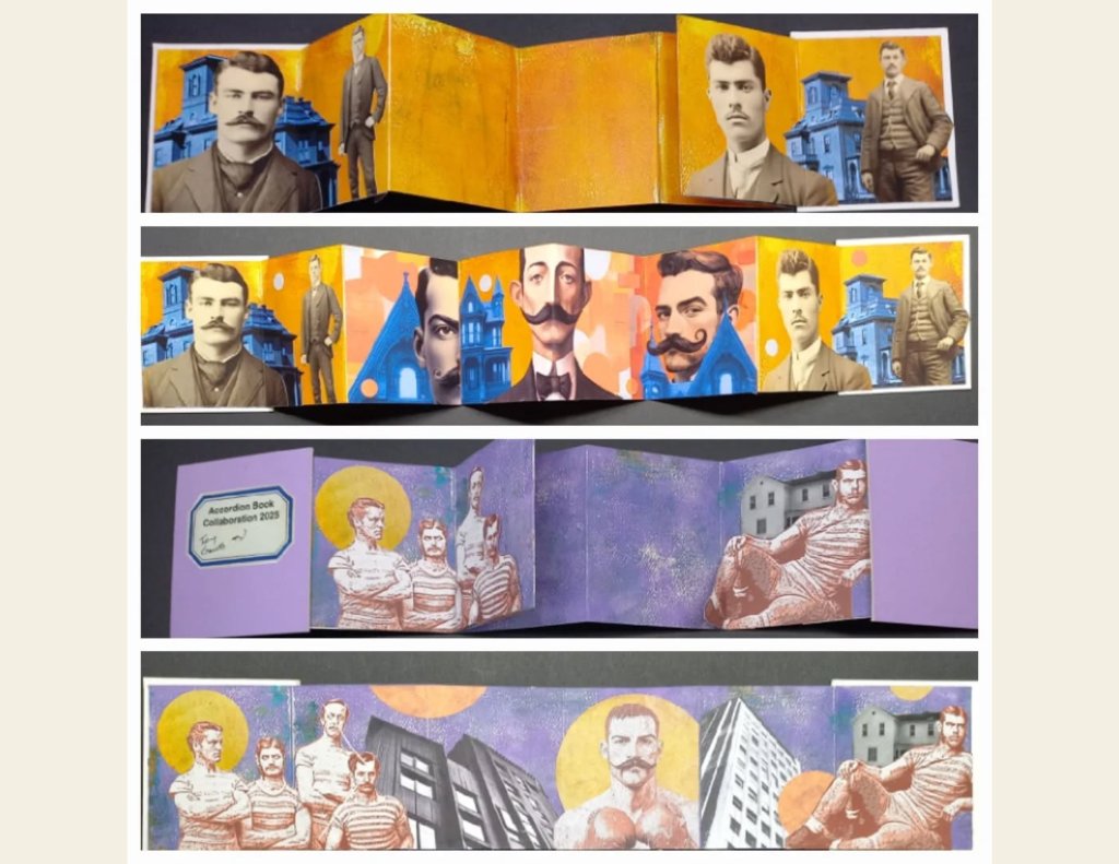 Collaboration: Accordion Book – Finishing the book Terry started&nbsp;..