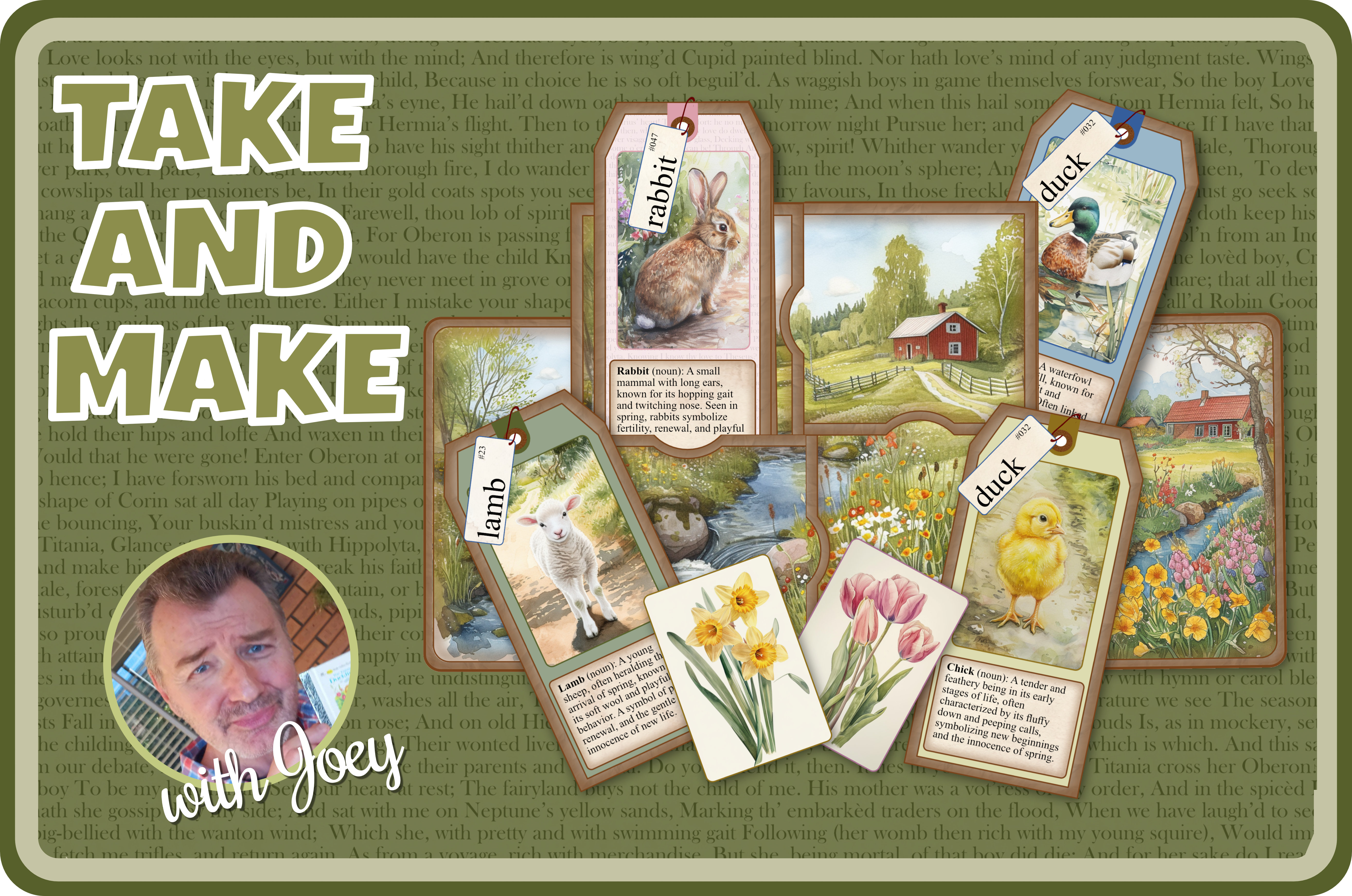 Take and Make: Spring Woven Pocket   #abcapril2025