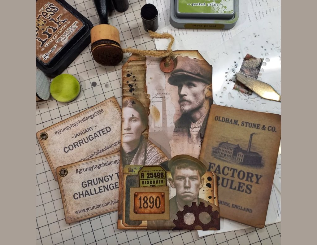 #GrungyTagChallenge2026 – January –&nbsp;Corrugated