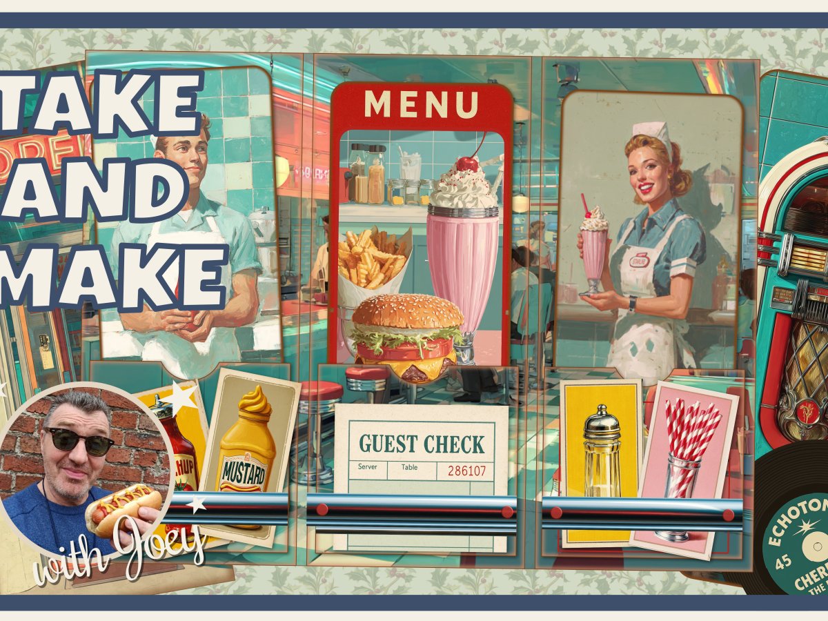 Take and Make: YouTube Viewers Choice – Retro Diner Stuffed&nbsp;Folio